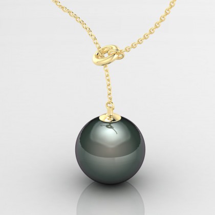 Hiriata Pendentif Perle de Tahiti en Or jaune 18k