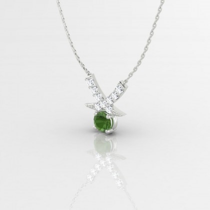 Octavie Pendentif Tourmaline en Argent 925