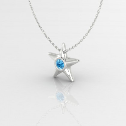 Starla Pendentif Topaze en Argent 925