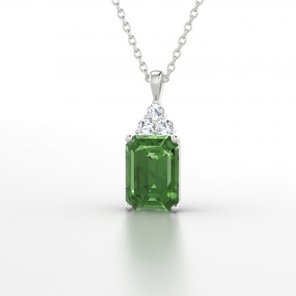 Admiration Pendentif Tourmaline en Or blanc 18k