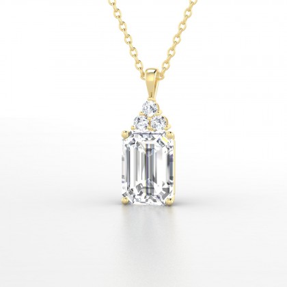 Admiration Pendentif Diamant 1,01 carat en Or jaune 18k