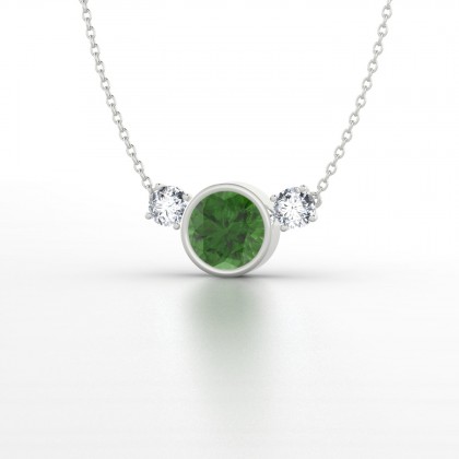 Antigone Pendentif Tourmaline en Argent 925