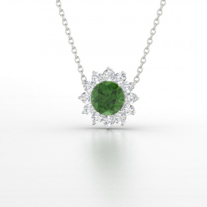 Arizona Pendentif Tourmaline en Argent 925
