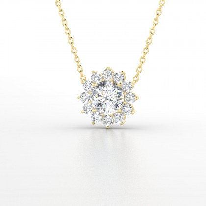 Arizona Pendentif Diamant 0,48 carat en Or jaune 18k