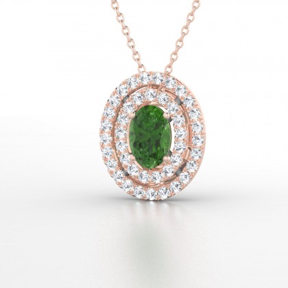 Armance Pendentif Tourmaline en Or rose 18k