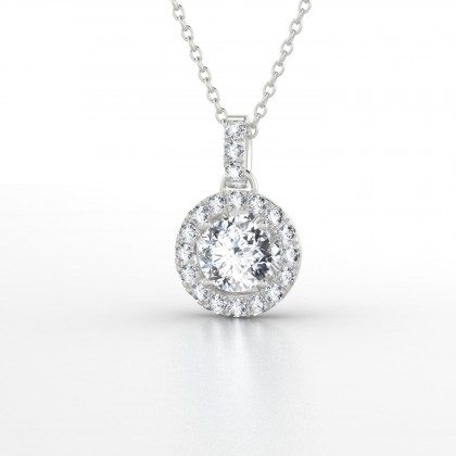Aurélia Pendentif Diamant 0,30 carat en Argent 925