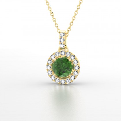 Aurélia Pendentif Tourmaline en Or jaune 18k