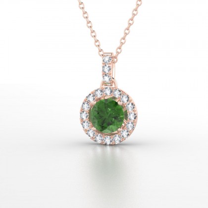 Aurélia Pendentif Tourmaline en Or rose 18k