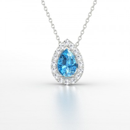 Barbara Pendentif Topaze en Argent 925