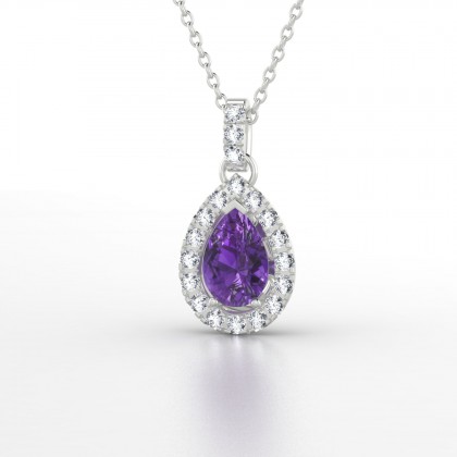 Clélia Pendentif Améthyste en Argent 925