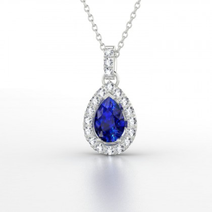 Clélia Pendentif Saphir en Argent 925