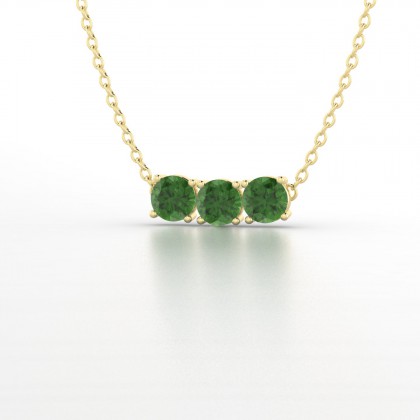Clymène Pendentif Tourmaline en Or jaune 18k