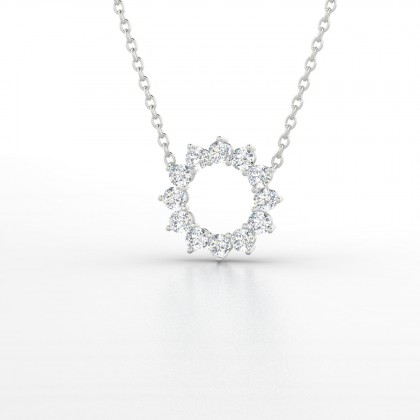 Dakota Pendentif Diamant 0,18 carat en Argent 925