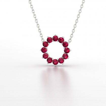 Dakota Pendentif Rubis 0,14 carat en Argent 925