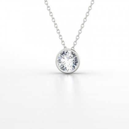 Dana Pendentif Diamant en Or blanc 18k