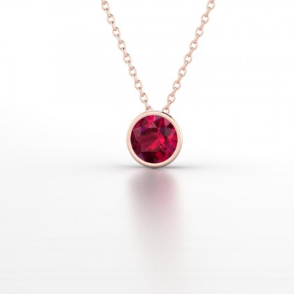 Dana Pendentif Rubis en Or rose 18k