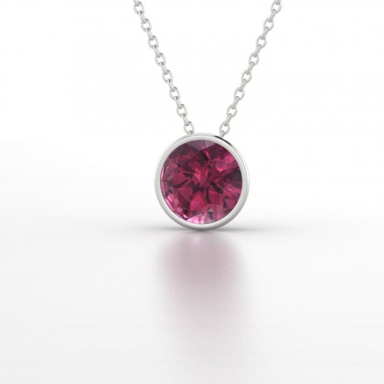 Elisa Pendentif Grenat en Argent 925