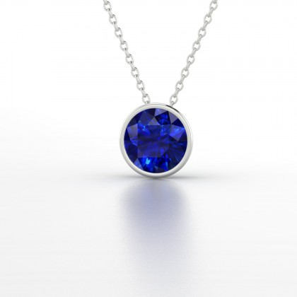 Elisa Pendentif Saphir en Argent 925
