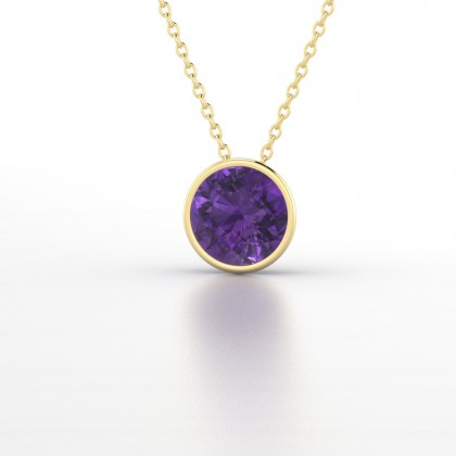 Elisa Pendentif Améthyste en Or jaune 18k