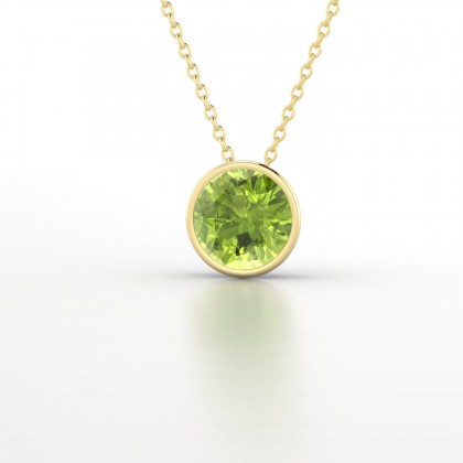 Elisa Pendentif Péridot en Or jaune 18k