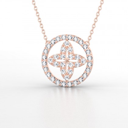 Epicure Pendentif Diamant en Or rose 18k