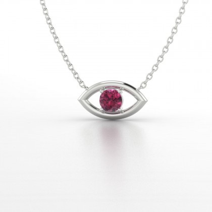 Era Pendentif Grenat en Argent 925