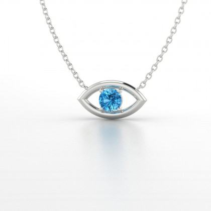 Era Pendentif Topaze en Or blanc 18k