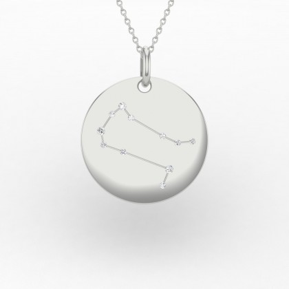 Gemini Pendentif Diamant en Or blanc 18k