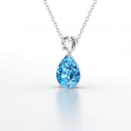 Gisèle Pendentif Topaze en Argent 925