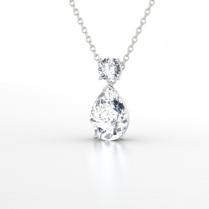 Gisèle Pendentif Diamant en Or blanc 18k