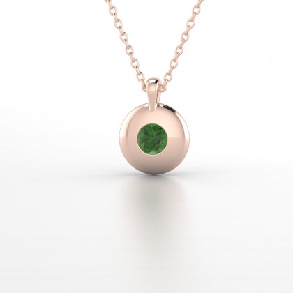 Hymne Pendentif Tourmaline en Or rose 18k