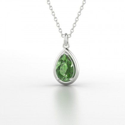 Julietta Pendentif Tourmaline en Or blanc 18k