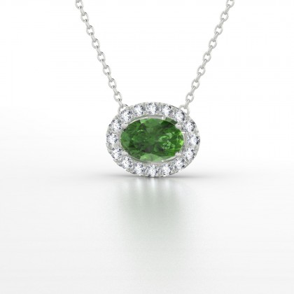 Léonie Pendentif Tourmaline en Argent 925