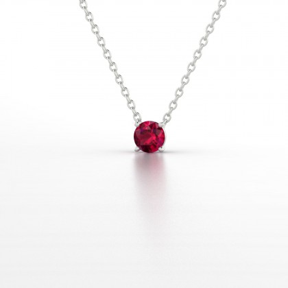 Léonise Pendentif Rubis en Argent 925