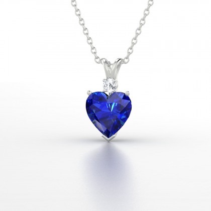 Liane Pendentif Saphir en Or blanc 18k
