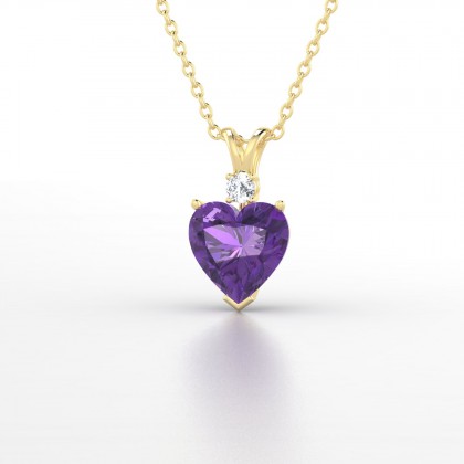 Liane Pendentif Améthyste en Or jaune 18k