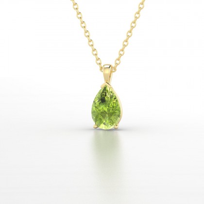 Louise Pendentif Péridot en Or jaune 18k