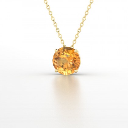 Moïra Pendentif Citrine en Or jaune 18k