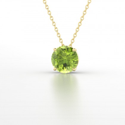 Moïra Pendentif Péridot en Or jaune 18k