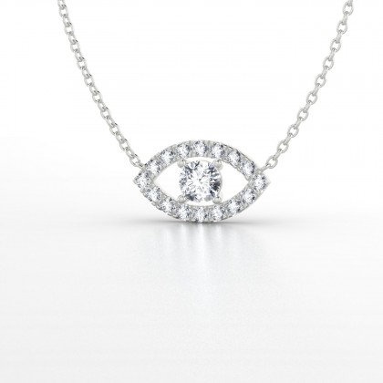 Persia Pendentif Diamant en Or blanc 18k