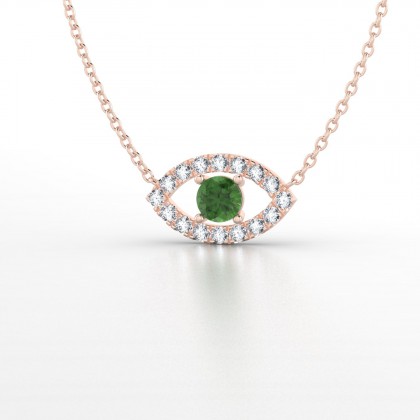 Persia Pendentif Tourmaline en Or rose 18k