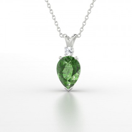 Régal Pendentif Tourmaline en Argent 925