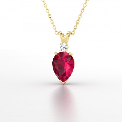 Régal Pendentif Rubis en Or jaune 18k