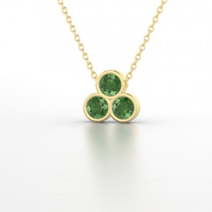 Triade Pendentif Tourmaline en Or jaune 18k