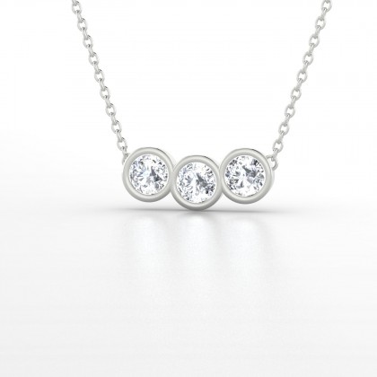 Trinité Pendentif Diamant en Argent 925