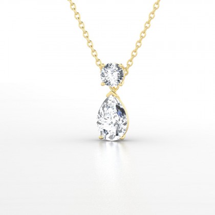 Yvette Pendentif Diamant en Or jaune 18k