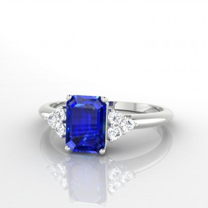 Admiration Bague Saphir en Or blanc 18k