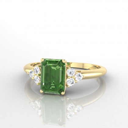 Admiration Bague Tourmaline en Or jaune 18k