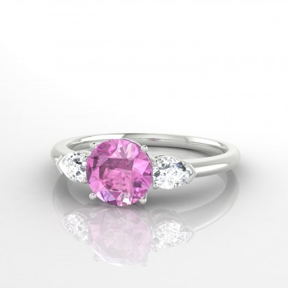 Destiny Bague Saphir rose en Argent 925