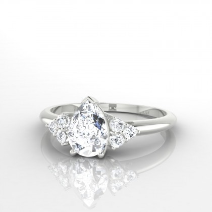Divine Bague Diamant en Or blanc 18k